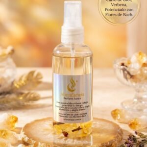 Spray Áurico "Abundancia" – Citrino, Clavo de Olor & Verbena - Con flores de batch
