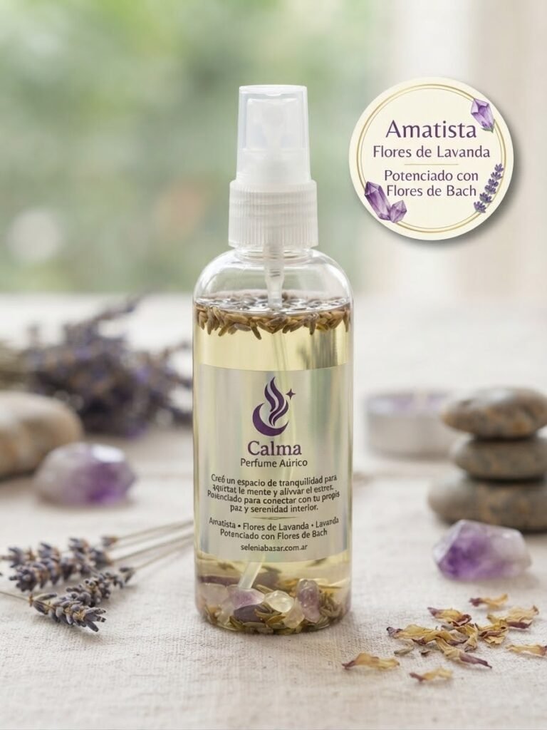 Spray Áurico "Calma" – Lavanda, Amatista - Con flores de batch